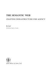 صورة الغلاف: The Semantic Web 1st edition 9780470015223