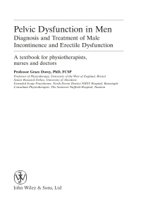 Imagen de portada: Pelvic Dysfunction in Men 1st edition 9780470028360