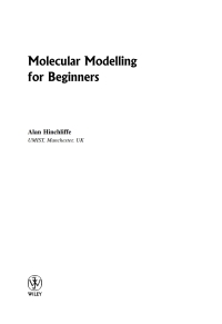 صورة الغلاف: Molecular Modelling for Beginners 1st edition 9780470843093