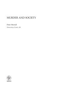 Imagen de portada: Murder and Society 1st edition 9781861564559