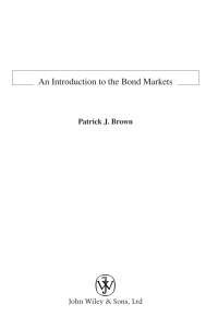 Cover image: An Introduction to the Bond Markets 1st edition 9780470015834