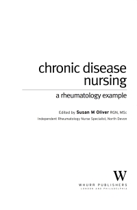 Imagen de portada: Chronic Disease Nursing 1st edition 9781861564122