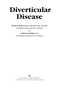 Cover image: Diverticular Disease 1st edition 9781861564467