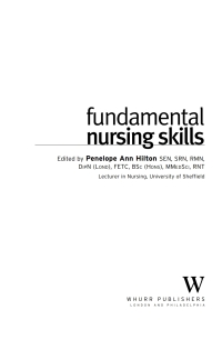 Cover image: Fundamental Nursing Skills 1st edition 9781861564160