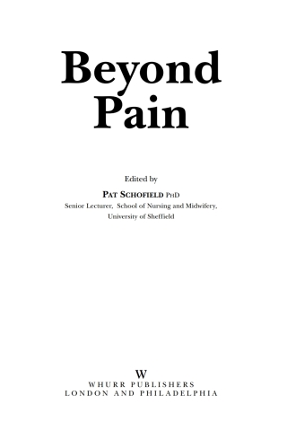 Imagen de portada: Beyond Pain 1st edition 9781861564566
