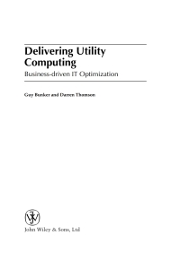 Imagen de portada: Delivering Utility Computing: Business-driven IT Optimization 1st edition 9780470015766