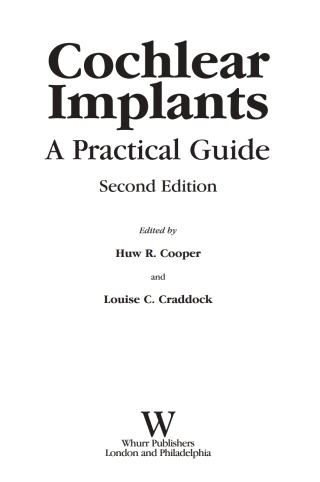 Cover image: Cochlear Implants: A Practical Guide 2nd edition 9781861564818