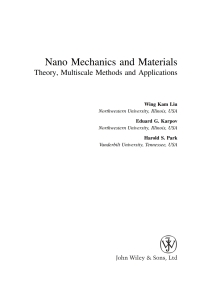 Imagen de portada: Nano Mechanics and Materials 1st edition 9780470018514