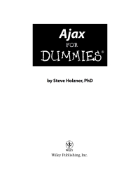Cover image: Ajax For Dummies 1st edition 9780471785972