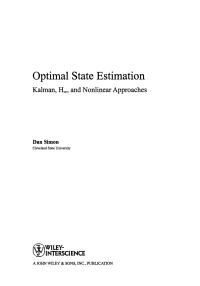 Imagen de portada: Optimal State Estimation 1st edition 9780471708582