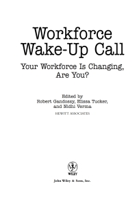 Cover image: Workforce Wake-Up Call 1st edition 9780471773481