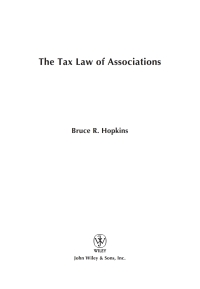 صورة الغلاف: The Tax Law of Associations 1st edition 9780470455487