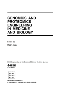 Omslagafbeelding: Genomics and Proteomics Engineering in Medicine and Biology 1st edition 9780471631811