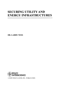 Imagen de portada: Securing Utility and Energy Infrastructures 1st edition 9780471705253