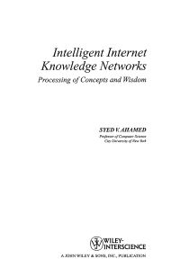 صورة الغلاف: Intelligent Internet Knowledge Networks 1st edition 9780471788560