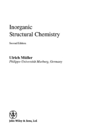 Imagen de portada: Inorganic Structural Chemistry 2nd edition 9780470018651