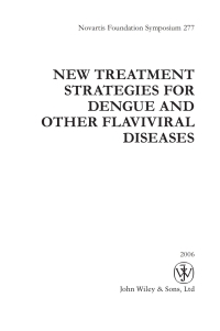 Imagen de portada: New Treatment Strategies for Dengue and Other Flaviviral Diseases 1st edition 9780470016435