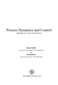 صورة الغلاف: Process Dynamics and Control 1st edition 9780470016640