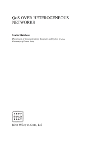 Cover image: QoS Over Heterogeneous Networks 1st edition 9780470017524