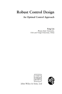 صورة الغلاف: Robust Control Design: An Optimal Control Approach 1st edition 9780470031919