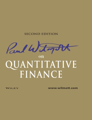 Cover image: Paul Wilmott on Quantitative Finance, 3 Volume Set 2nd edition 9780470018705
