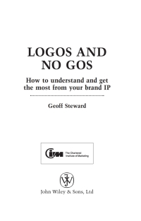 Cover image: Logos and No Gos 1st edition 9780470060377