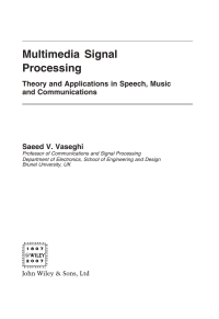Imagen de portada: Multimedia Signal Processing 1st edition 9780470062012