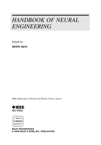 Cover image: Handbook of Neural Engineering 1st edition 9780470056691