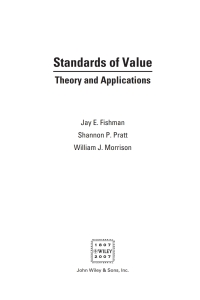 Cover image: Standards of Value 1st edition 9780471694830