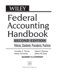 صورة الغلاف: Federal Accounting Handbook: Policies, Standards, Procedures, Practices 2nd edition 9780471739289