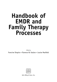 Cover image: Handbook of EMDR and Family Therapy Processes 1st edition 9780471709473