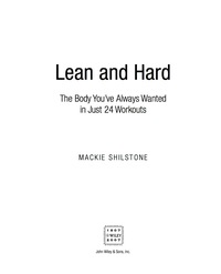 Titelbild: Lean and Hard 1st edition 9780470037638