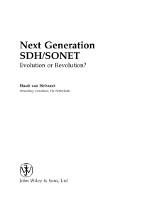 Cover image: Next Generation SDH/SONET 1st edition 9780470091203