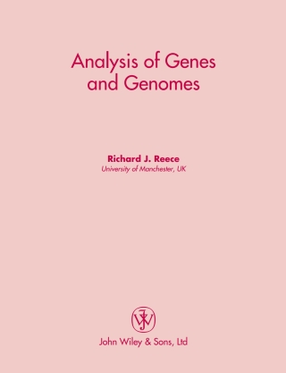 Cover image: Analysis of Genes and Genomes 1st edition 9780470843796