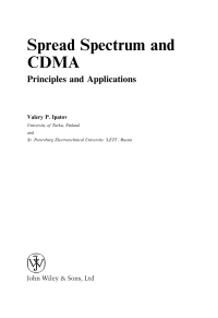 Cover image: Spread Spectrum and CDMA 1st edition 9780470091784