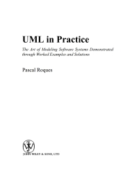 Cover image: UML in Practice 1st edition 9780470848319