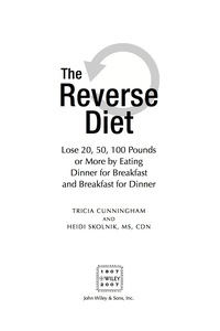 Cover image: The Reverse Diet 1st edition 9780470168745