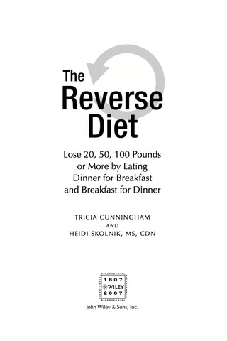 Titelbild: The Reverse Diet 1st edition 9780470168745