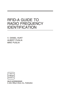 Cover image: RFID 1st edition 9780470107645