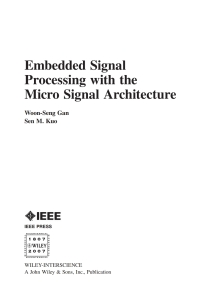 Imagen de portada: Embedded Signal Processing with the Micro Signal Architecture 1st edition 9780471738411