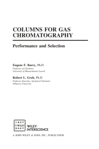 Imagen de portada: Columns for Gas Chromatography: Performance and Selection 1st edition 9780471740438