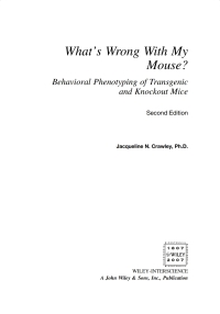 Cover image: What's Wrong With My Mouse? 2nd edition 9780471471929