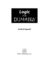 Cover image: Logic For Dummies 1st edition 9780471799412