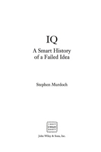 Cover image: IQ 1st edition 9780471699774