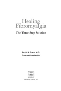 表紙画像: Healing Fibromyalgia 1st edition 9780471724285