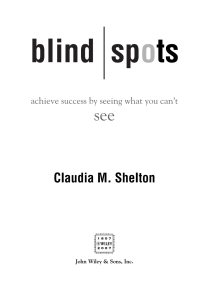 Imagen de portada: Blind Spots 1st edition 9780470042250