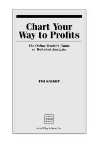 Cover image: Chart Your Way To Profits 1st edition 9780470043509