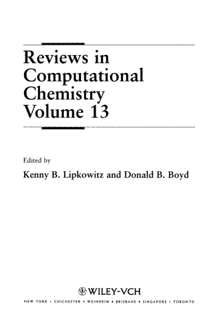 Cover image: Reviews in Computational Chemistry 1st edition 9780471331353