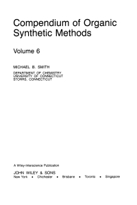 Imagen de portada: Compendium of Organic Synthetic Methods 1st edition 9780471848967