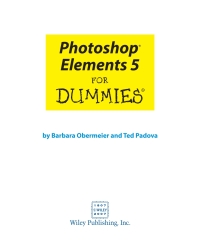 صورة الغلاف: Photoshop Elements 5 For Dummies 1st edition 9780470098103